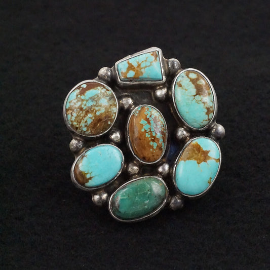 Kathleen Livingston Turquoise & Sterling Silver Ring Size 8.5