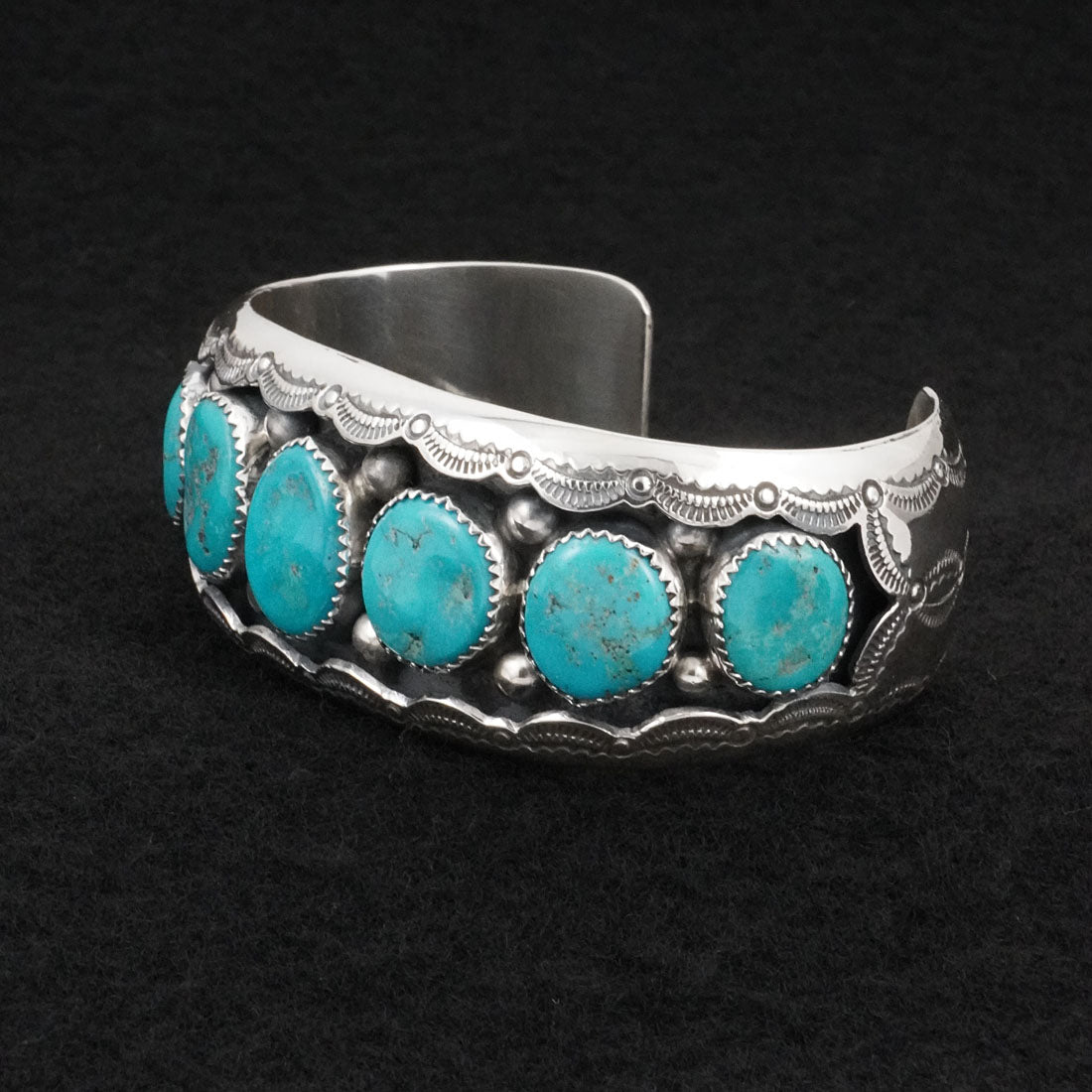Wilbert Muskett Sr. Turquoise & Sterling Silver Bracelet