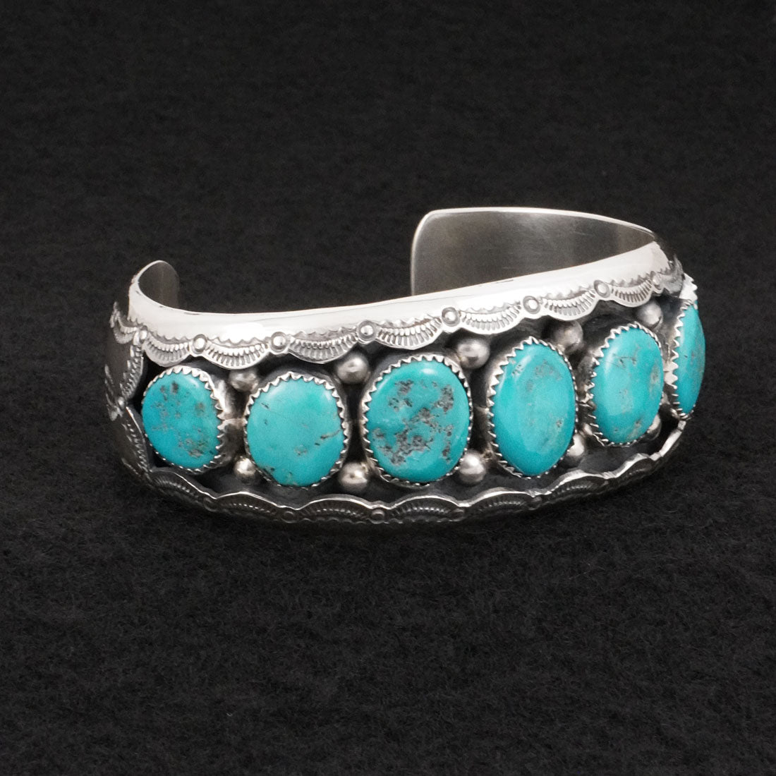 Wilbert Muskett Sr. Turquoise & Sterling Silver Bracelet