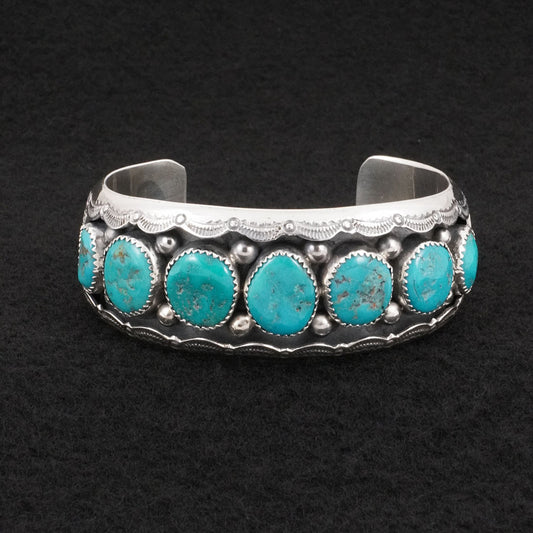 Wilbert Muskett Sr. Turquoise & Sterling Silver Bracelet