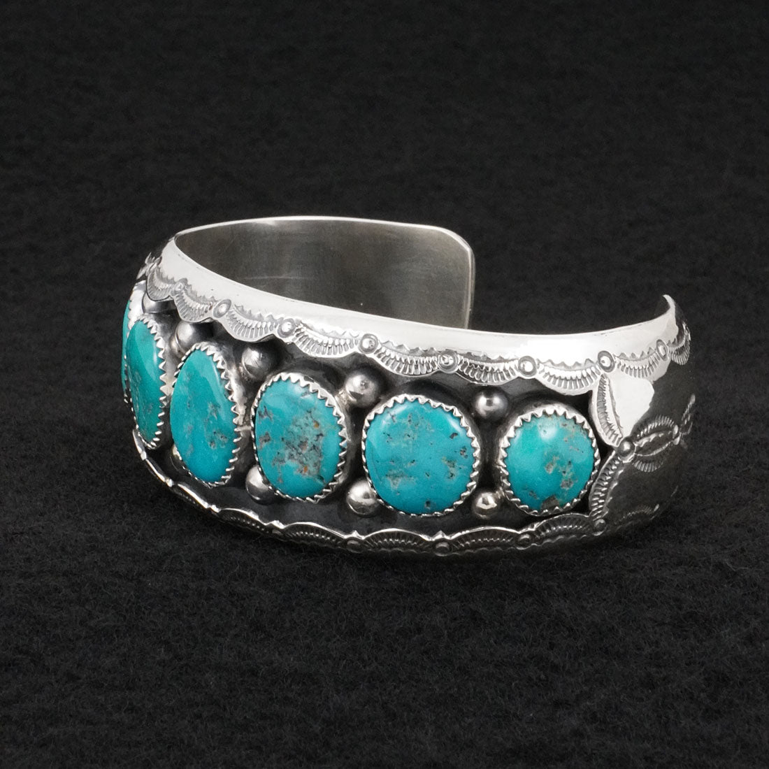 Wilbert Muskett Sr. Turquoise & Sterling Silver Bracelet