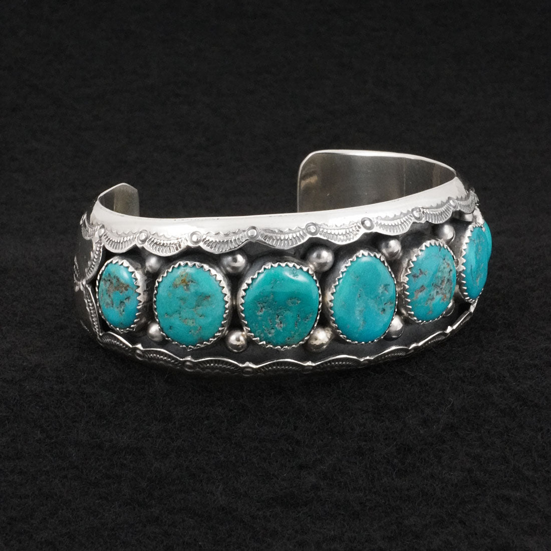 Wilbert Muskett Sr. Turquoise & Sterling Silver Bracelet