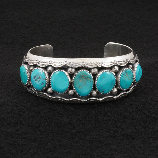 Wilbert Muskett Sr. Turquoise & Sterling Silver Bracelet