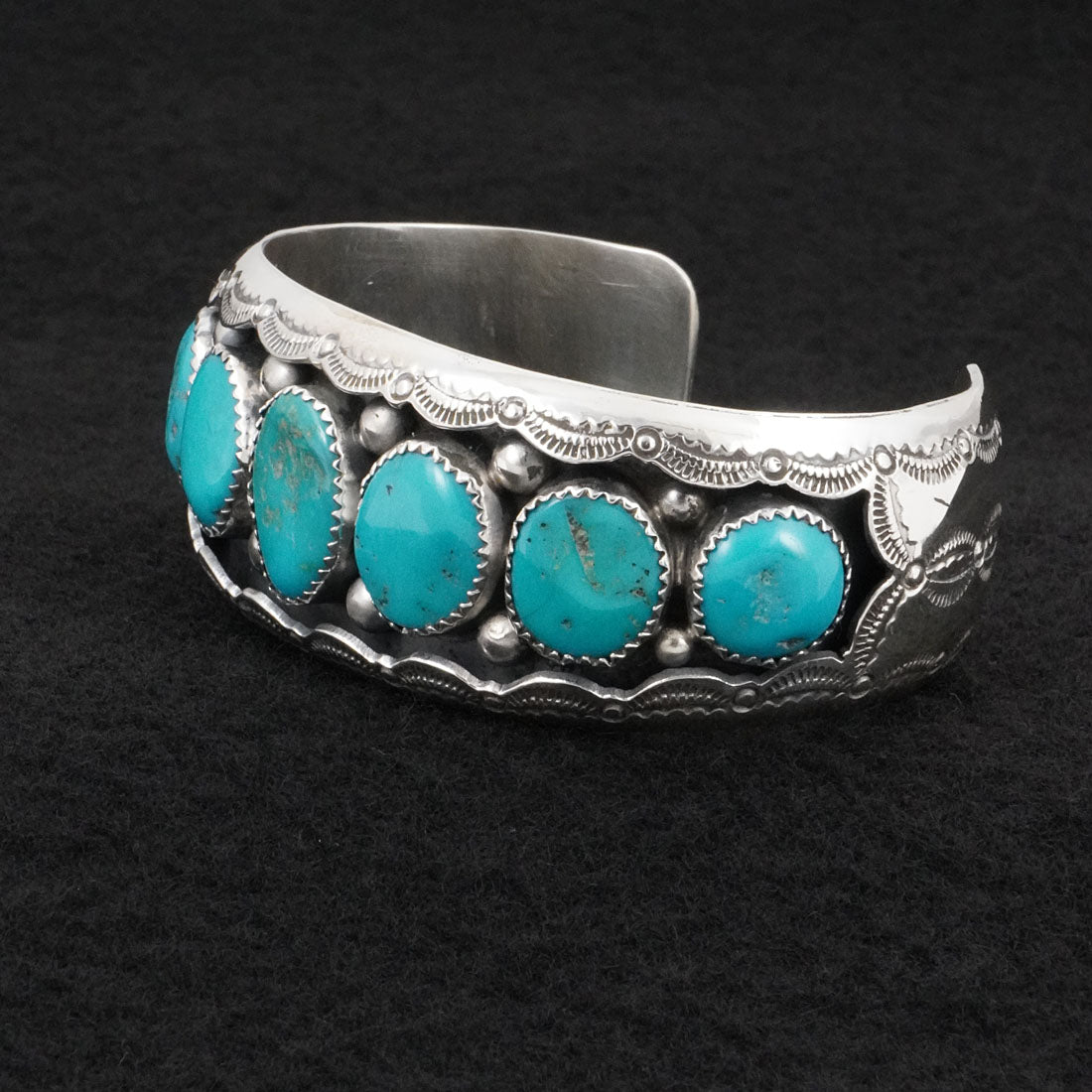 Wilbert Muskett Sr. Turquoise & Sterling Silver Bracelet