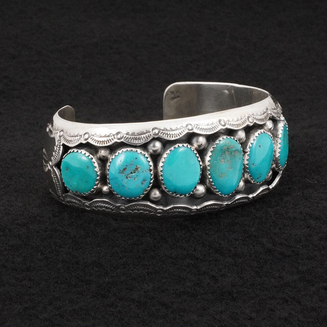 Wilbert Muskett Sr. Turquoise & Sterling Silver Bracelet