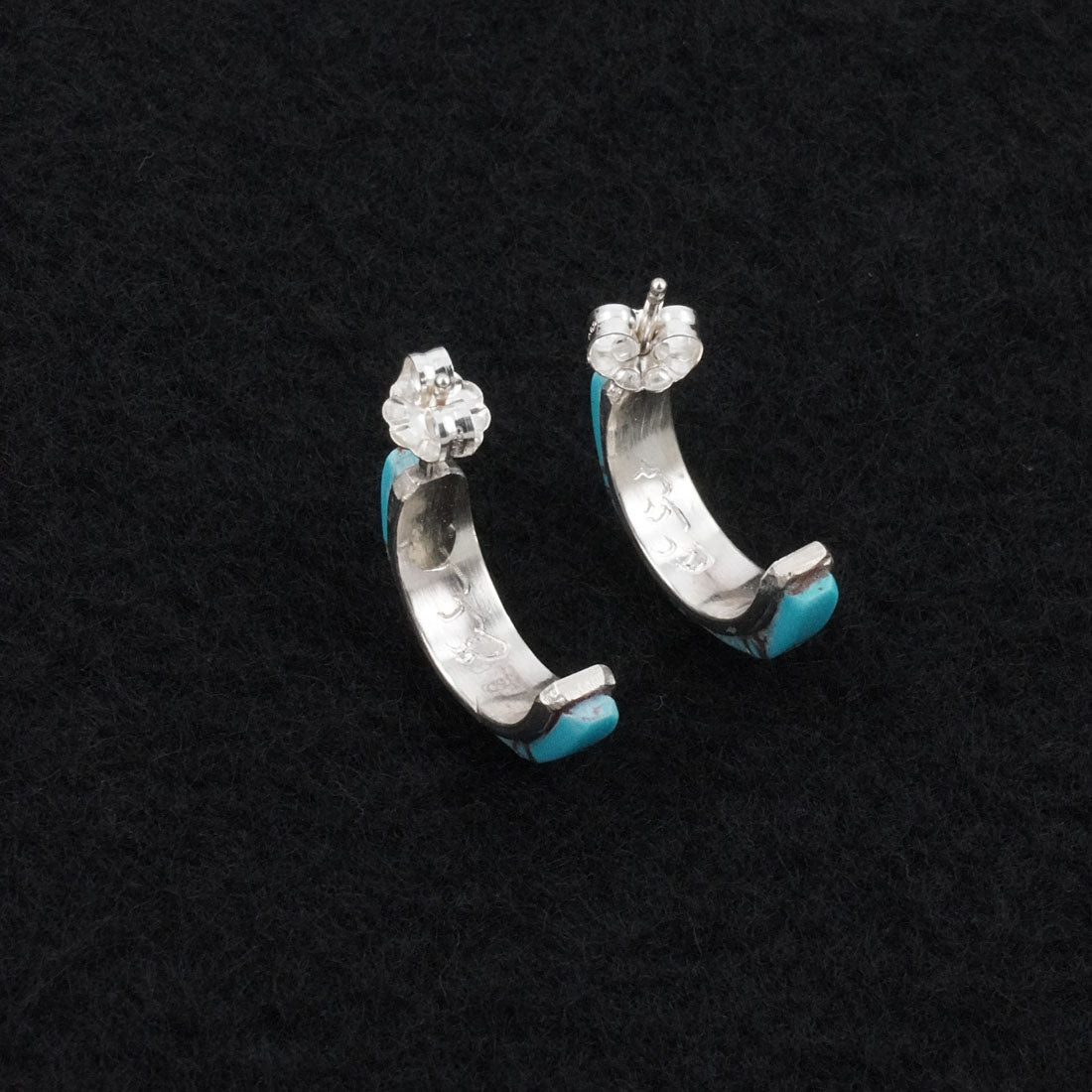 Terrance Panteah Turquoise & Sterling Silver Earrings