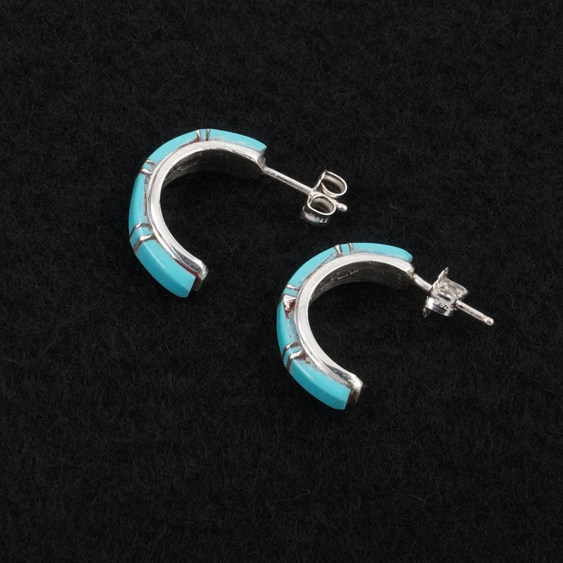 Terrance Panteah Turquoise & Sterling Silver Earrings