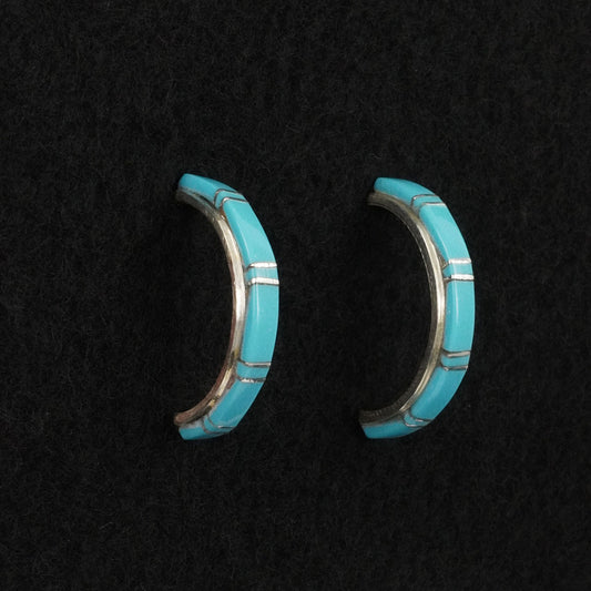 Terrance Panteah Turquoise & Sterling Silver Earrings