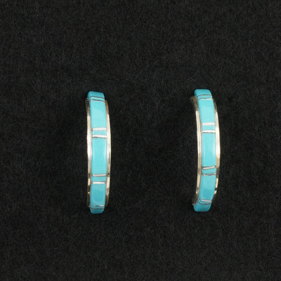 Terrance Panteah Turquoise & Sterling Silver Earrings