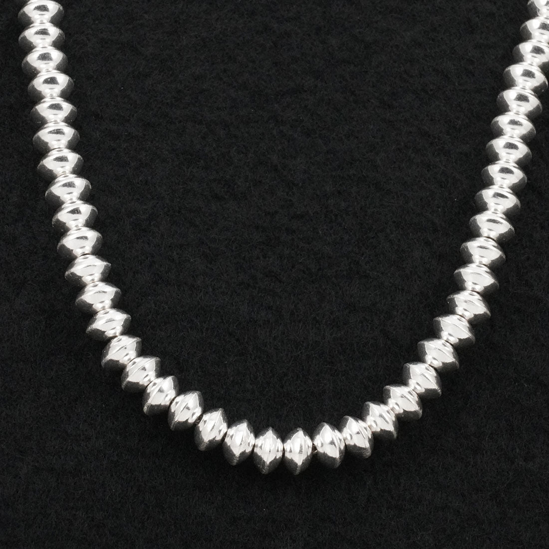 Crystal Haley Sterling Silver Navajo Pearl Necklace 24"