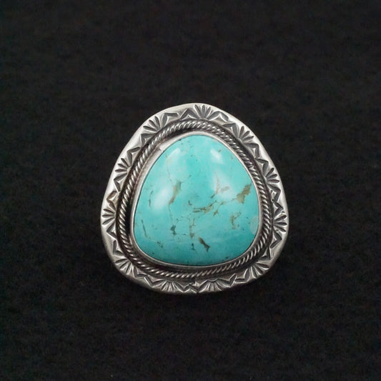 Jameson Garcia Turquoise & Sterling Silver Ring Adjustable