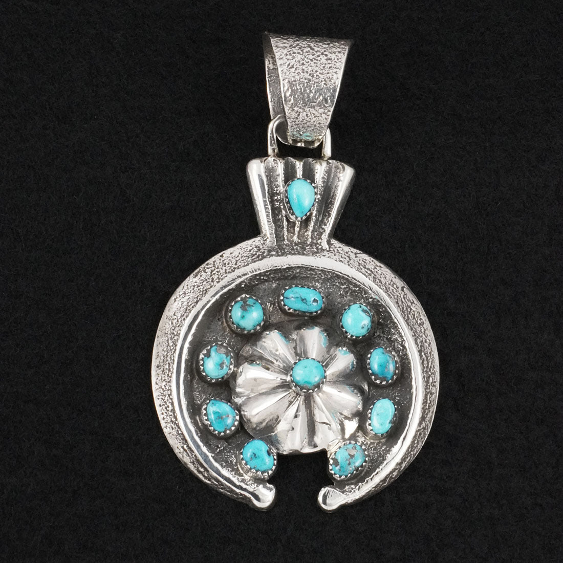 Delbert Arviso Turquoise & Sterling Silver Pendant