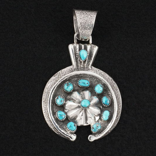 Delbert Arviso Turquoise & Sterling Silver Pendant