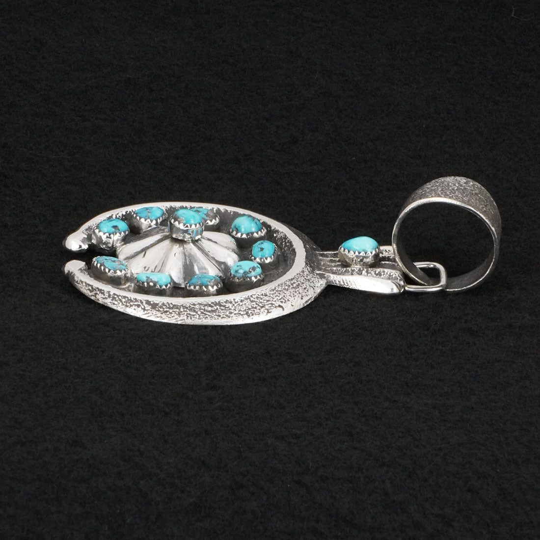 Delbert Arviso Turquoise & Sterling Silver Pendant