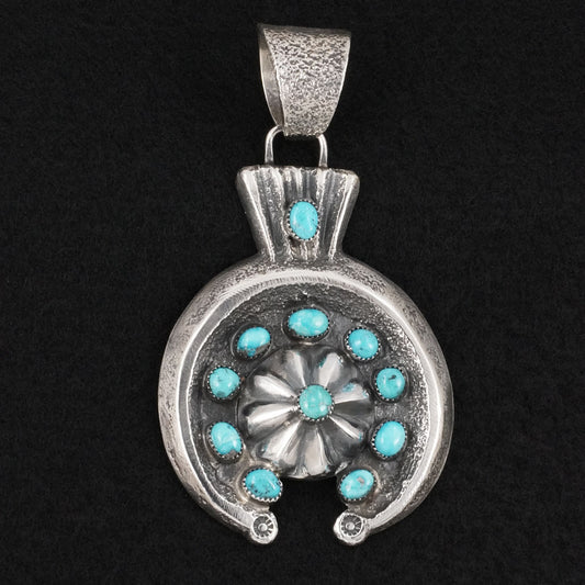 Delbert Arviso Turquoise & Sterling Silver Pendant