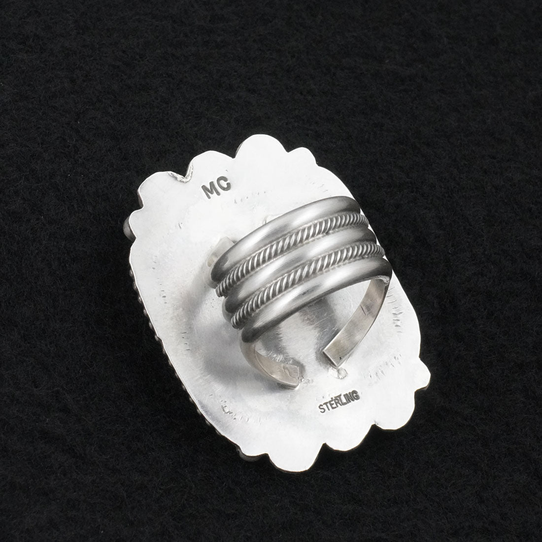 Michael Calladitto Turquoise & Sterling Silver Ring Size 7