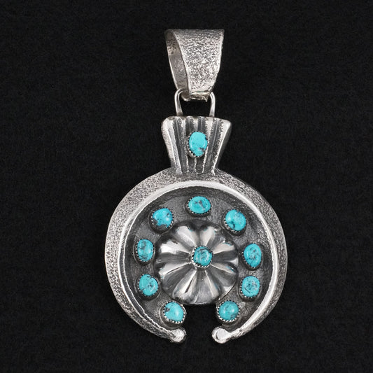 Delbert Arviso Turquoise & Sterling Silver Pendant