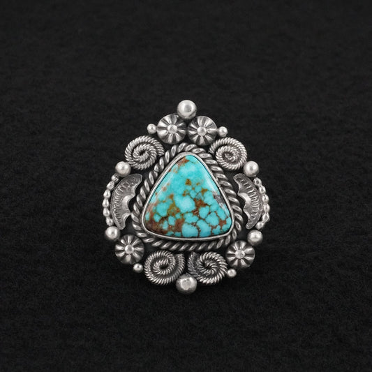 Rosita Calladitto Turquoise & Sterling Silver Ring Size 8
