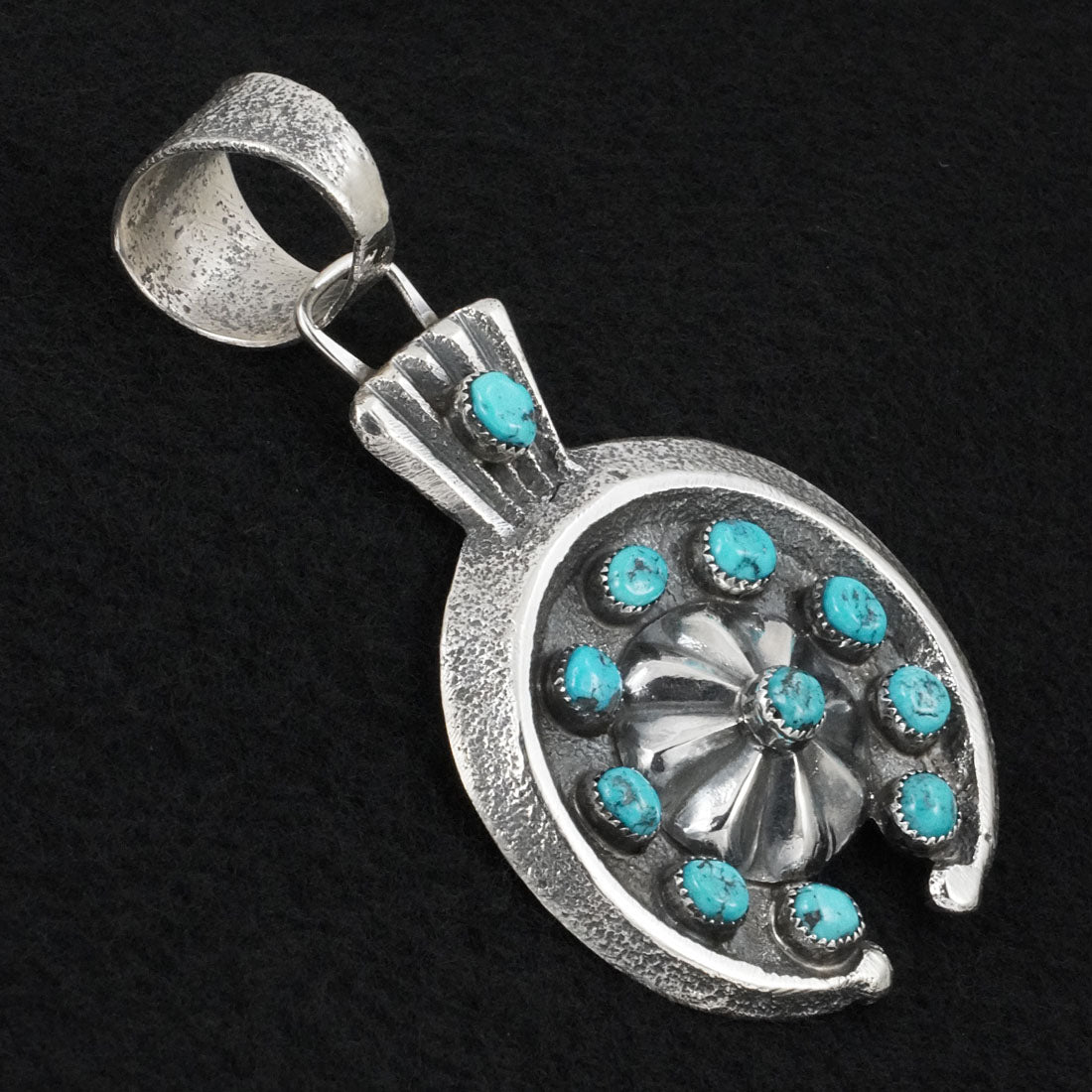 Delbert Arviso Turquoise & Sterling Silver Pendant
