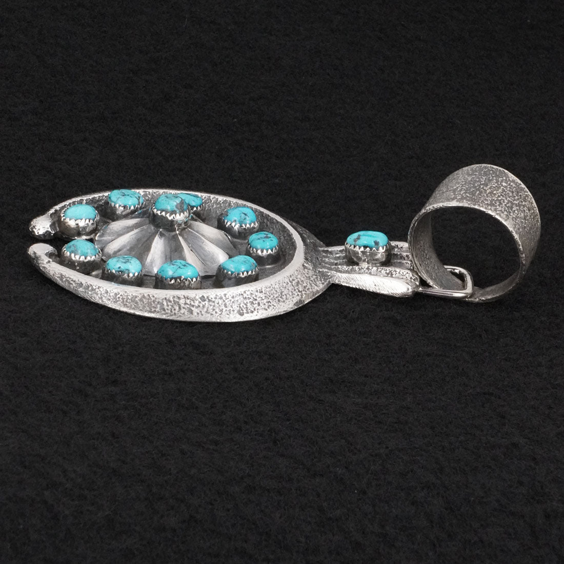 Delbert Arviso Turquoise & Sterling Silver Pendant