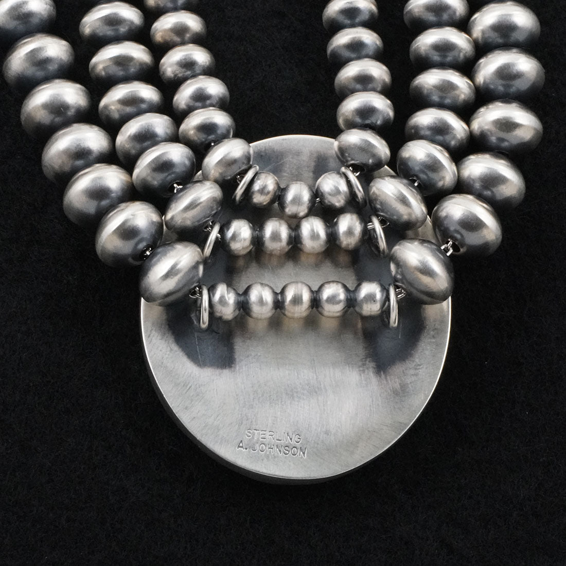Alice Johnson, Bryannen Halwood Turquoise & Sterling Silver Navajo Pearl Necklace