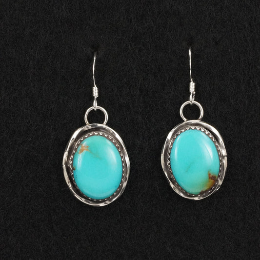 Ernest Hawthorne Turquoise & Sterling Silver Earrings