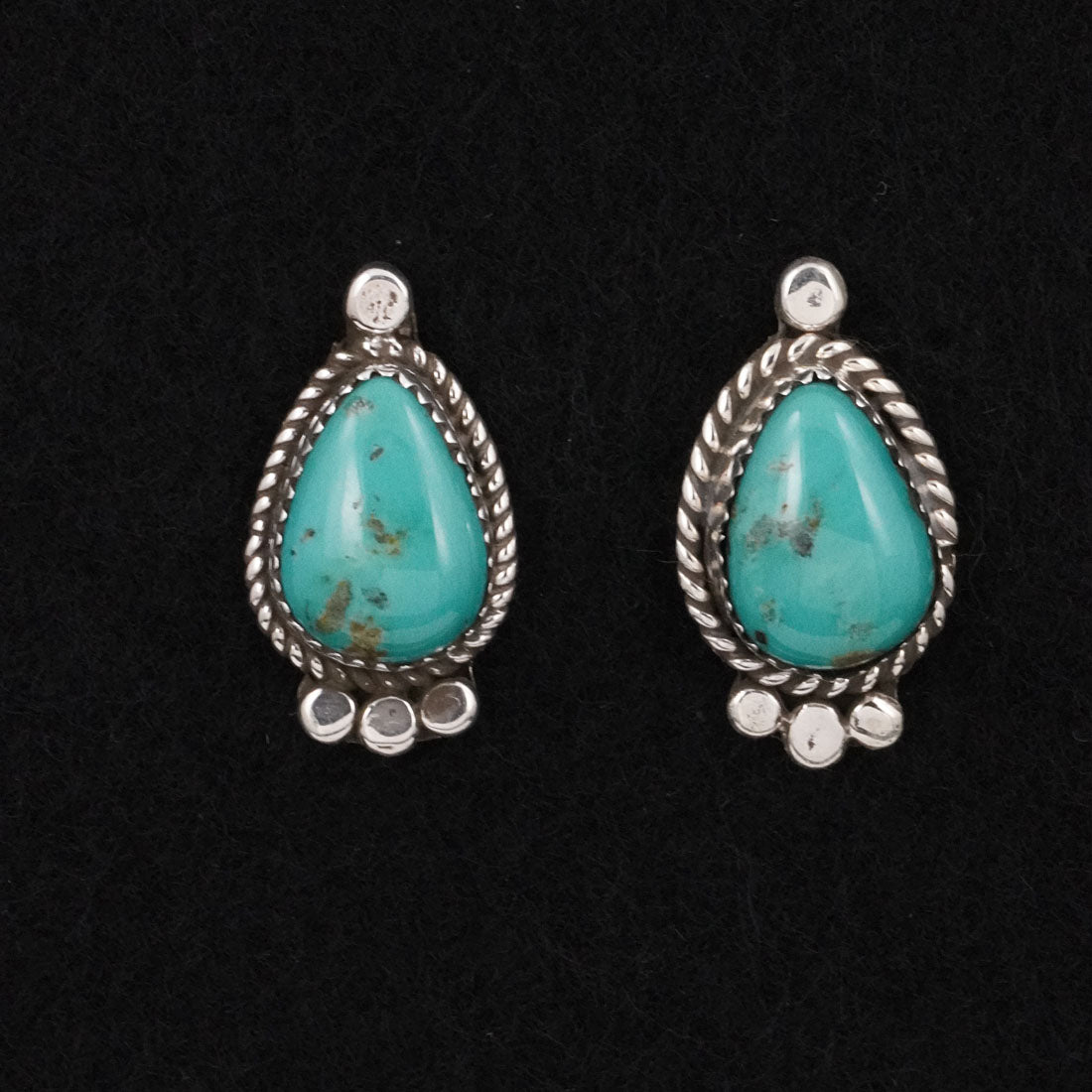 Phil Nez Turquoise & Sterling Silver Earrings