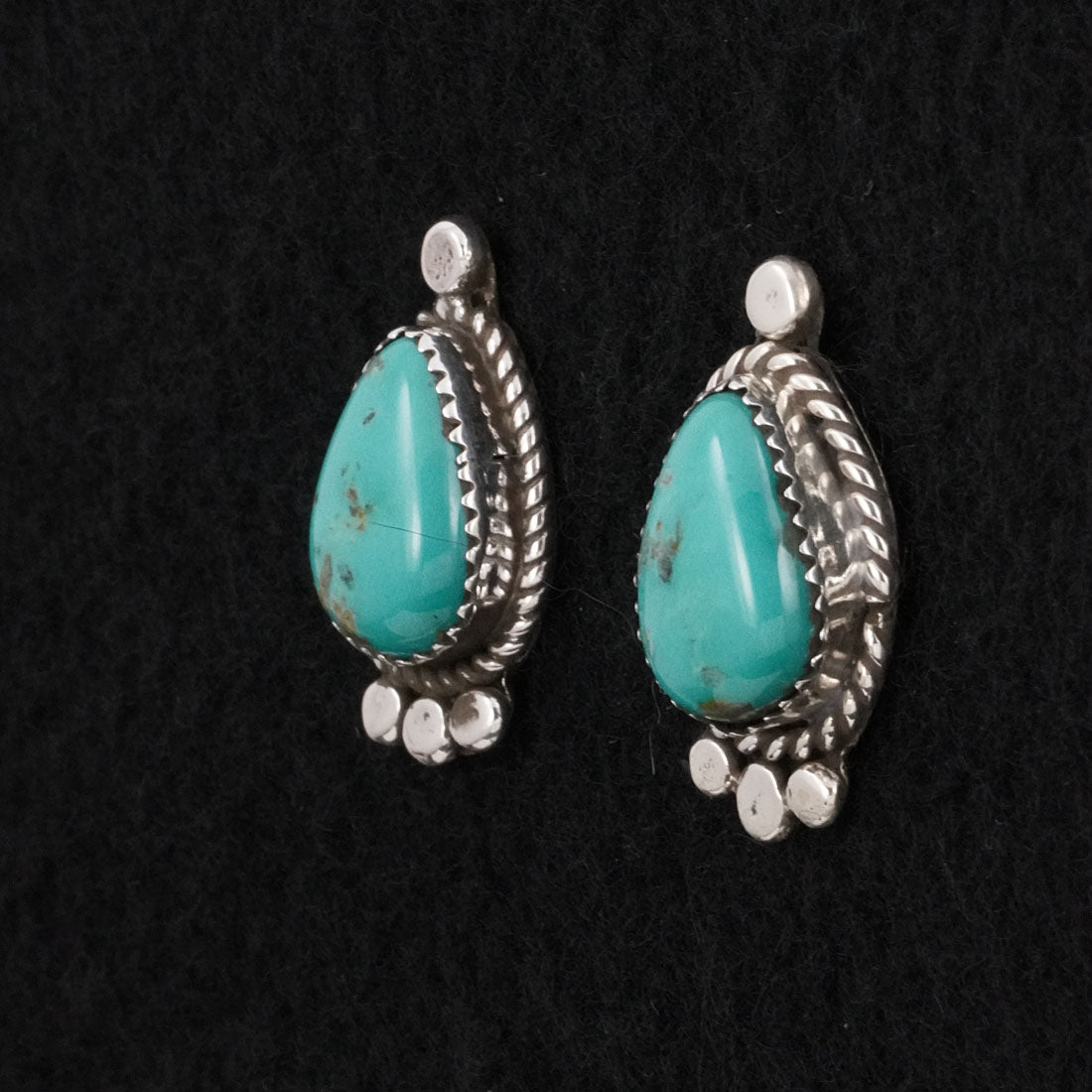 Phil Nez Turquoise & Sterling Silver Earrings