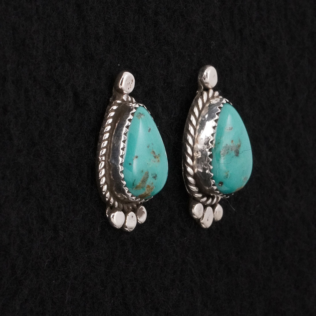 Phil Nez Turquoise & Sterling Silver Earrings