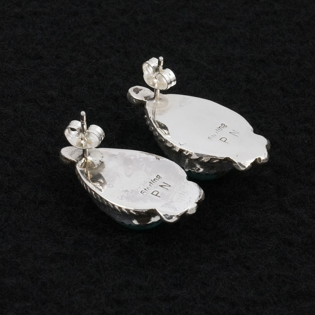 Phil Nez Turquoise & Sterling Silver Earrings