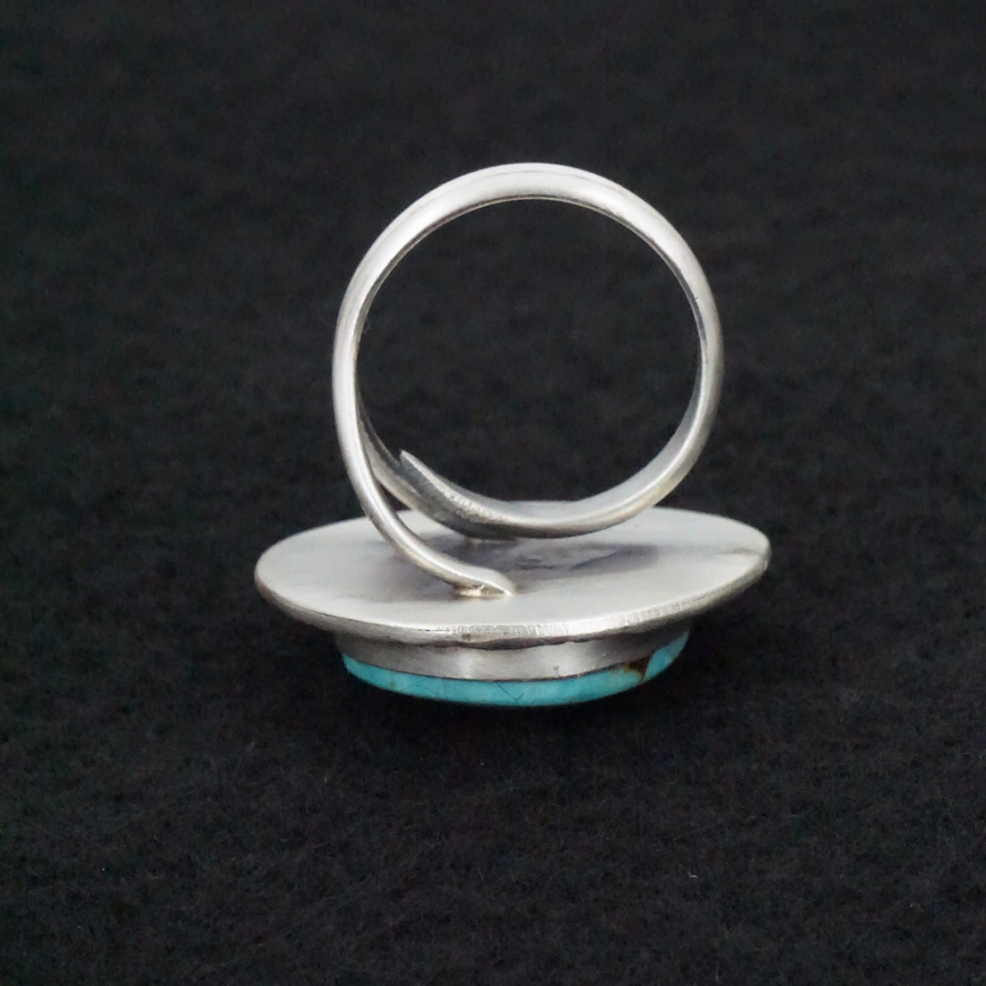 Jameson Garcia Turquoise & Sterling Silver Ring Adjustable