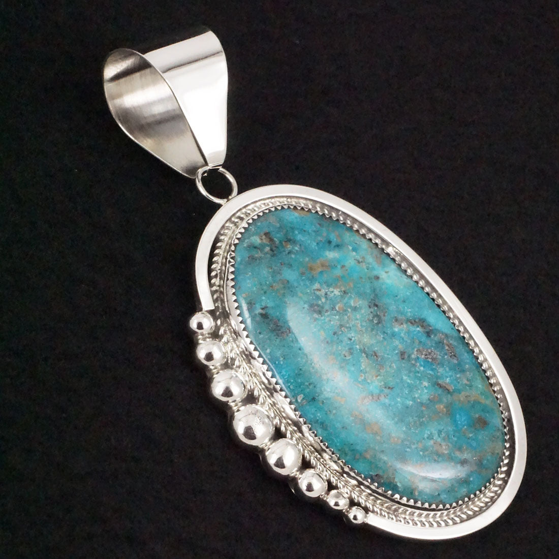 Leslie Nez Turquoise & Sterling Silver Pendant