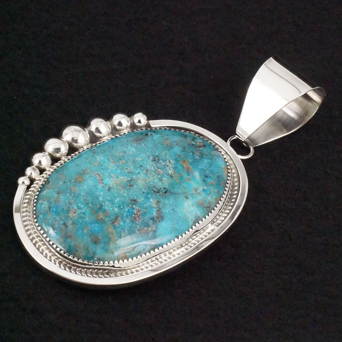 Leslie Nez Turquoise & Sterling Silver Pendant