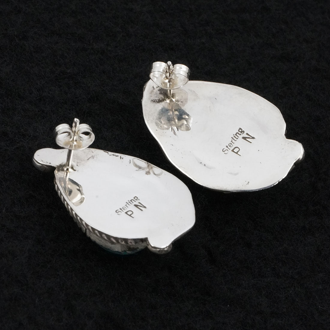 Phil Nez Turquoise & Sterling Silver Earrings