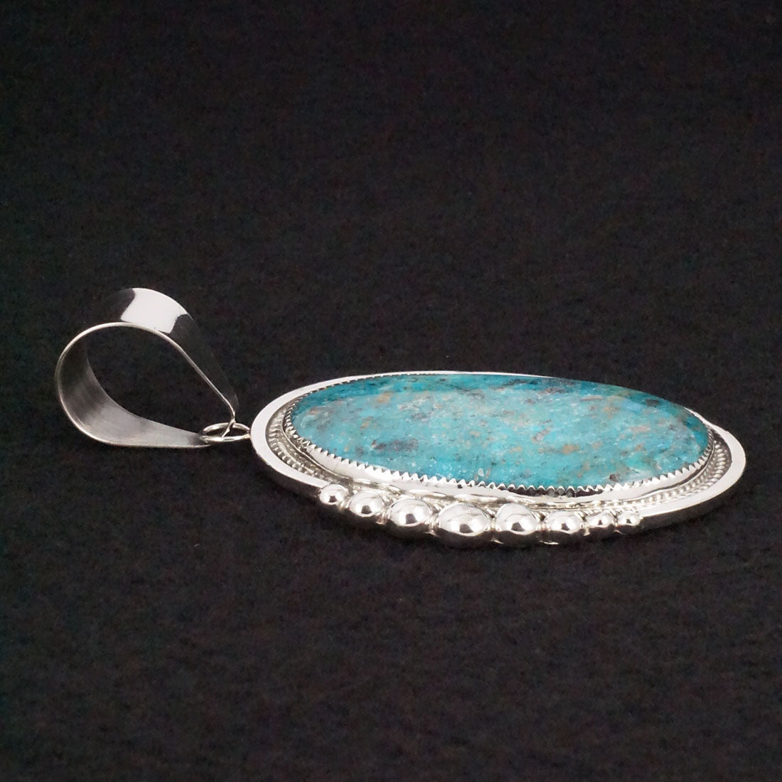 Leslie Nez Turquoise & Sterling Silver Pendant