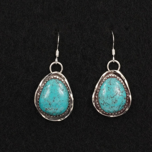 Ernest Hawthorne Turquoise & Sterling Silver Earrings