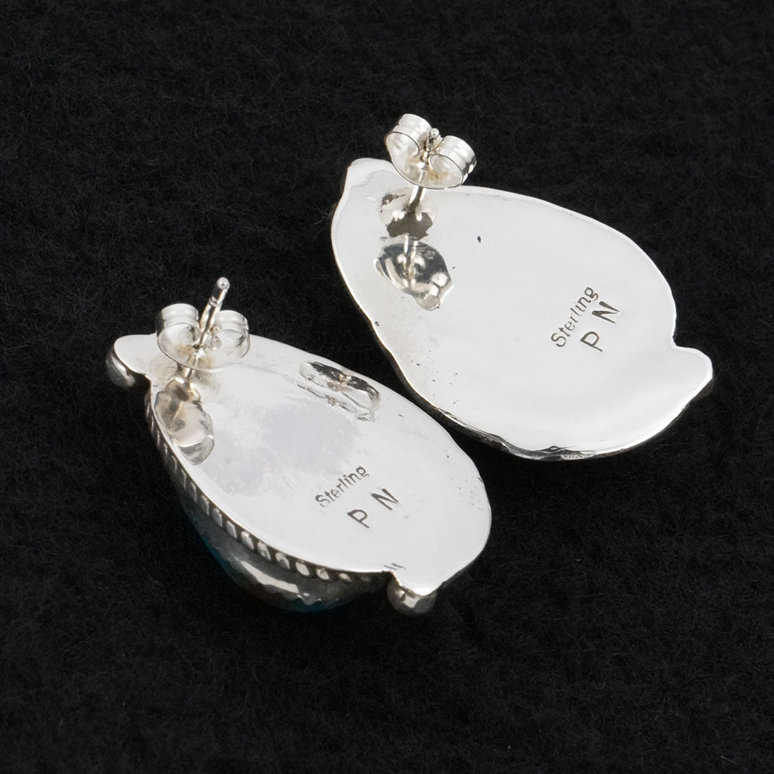 Phil Nez Turquoise & Sterling Silver Earrings
