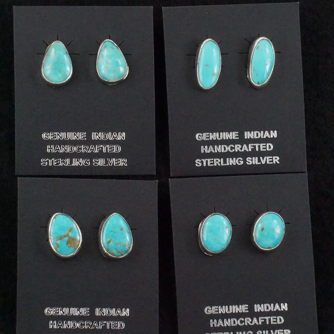 Marco Begaye Turquoise & Sterling Silver Earrings