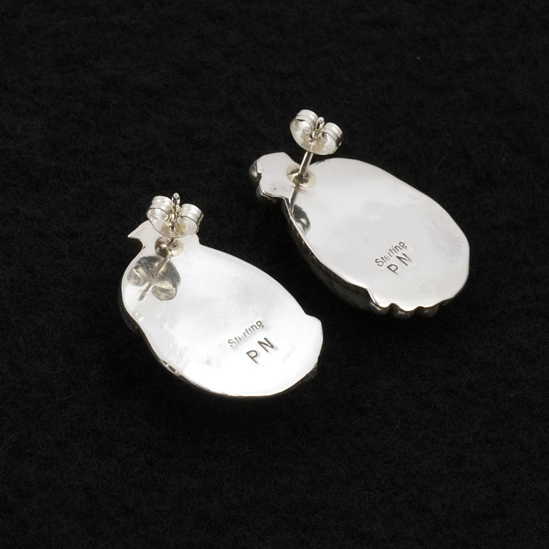Phil Nez Turquoise & Sterling Silver Earrings