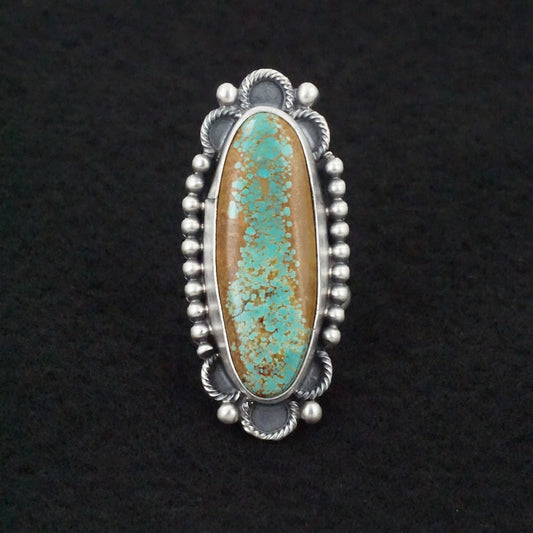 Jameson Garcia Turquoise & Sterling Silver Ring Adjustable