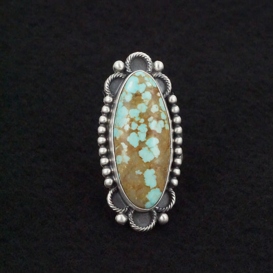 Jameson Garcia Turquoise & Sterling Silver Ring Adjustable