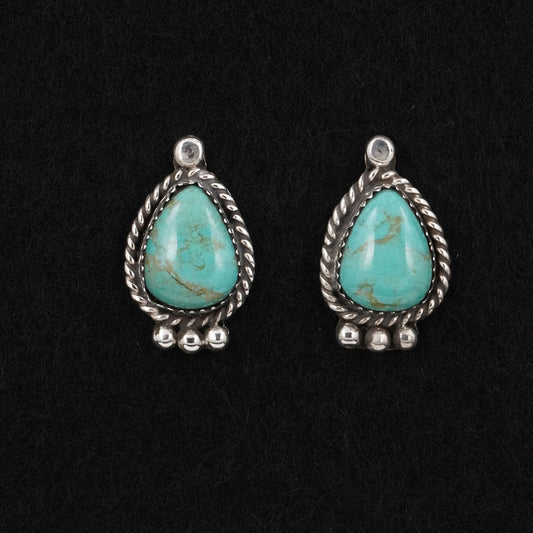 Phil Nez Turquoise & Sterling Silver Earrings