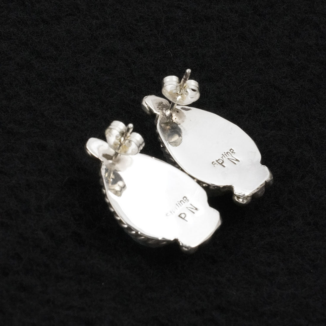 Phil Nez Turquoise & Sterling Silver Earrings