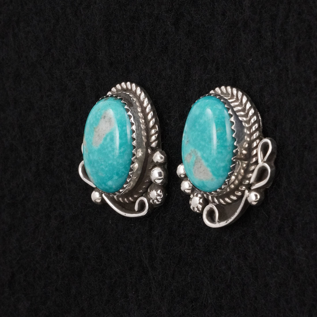 Phil Nez Turquoise & Sterling Silver Earrings