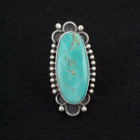 Jameson Garcia Turquoise & Sterling Silver Ring Adjustable