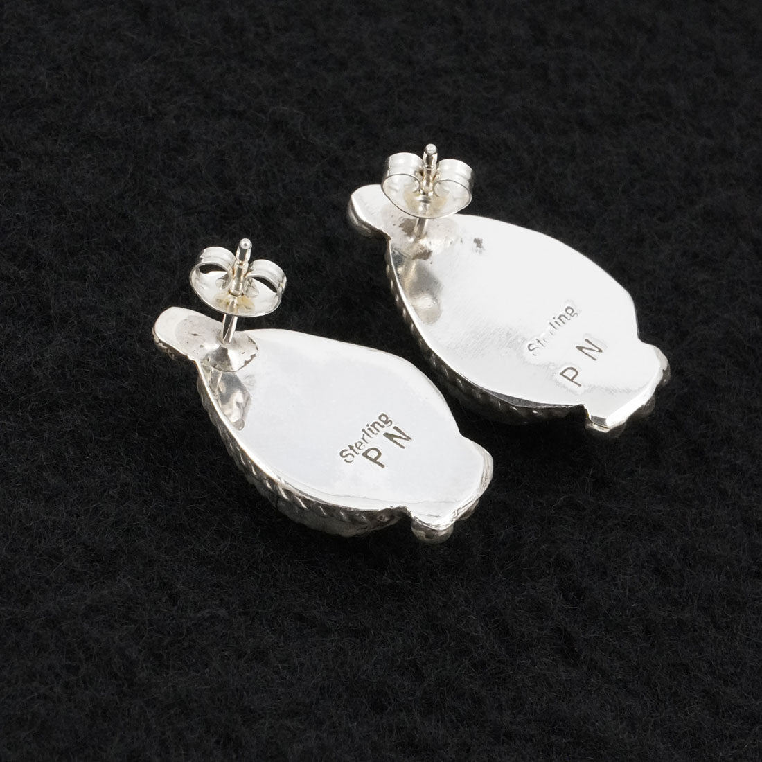 Phil Nez Turquoise & Sterling Silver Earrings