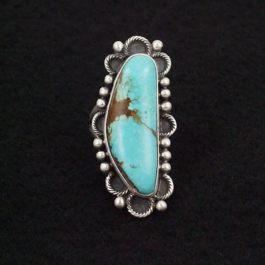 Jameson Garcia Turquoise & Sterling Silver Ring Adjustable