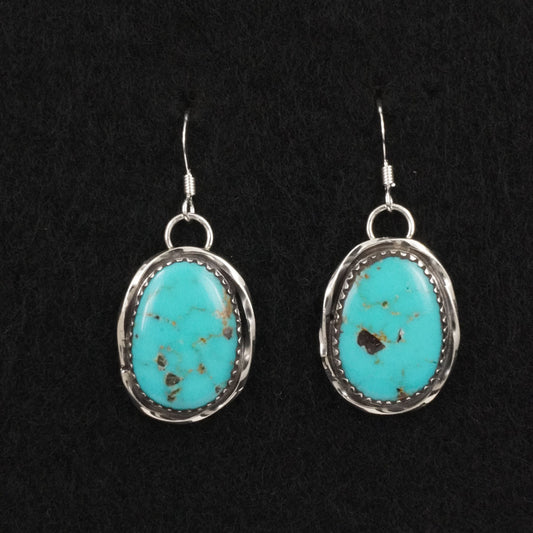 Ernest Hawthorne Turquoise & Sterling Silver Earrings