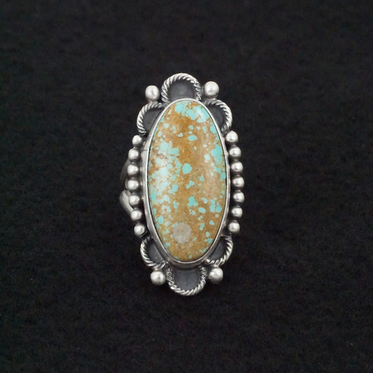 Jameson Garcia Turquoise & Sterling Silver Ring Adjustable