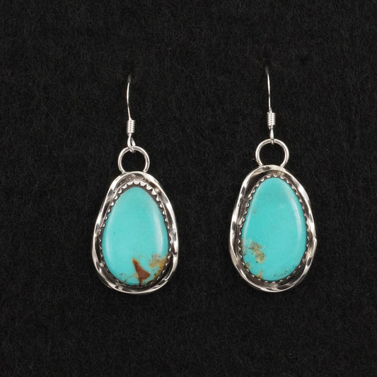 Ernest Hawthorne Turquoise & Sterling Silver Earrings
